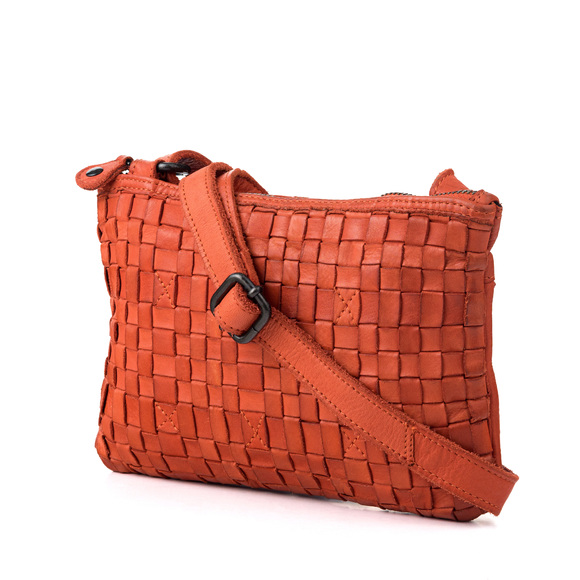 Женская сумка Ashwood Leather D-70 Orange. Вид сбоку
