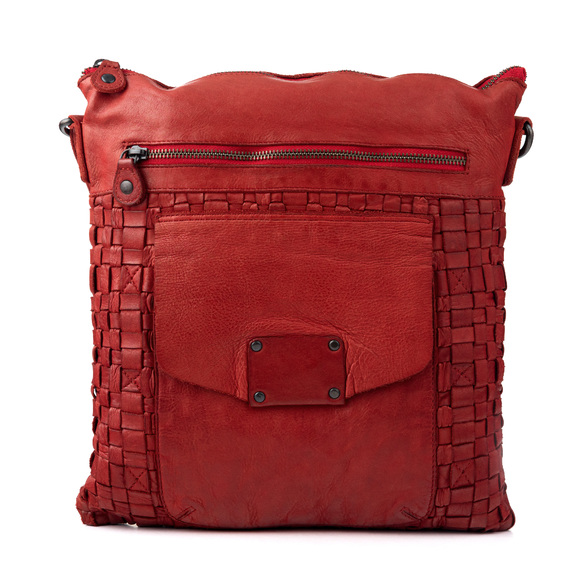 Женская сумка Ashwood Leather D-72 Red. Вид спереди