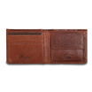 Кожаный бумажник Ashwood Leather 1552 Tan развернутый вид 