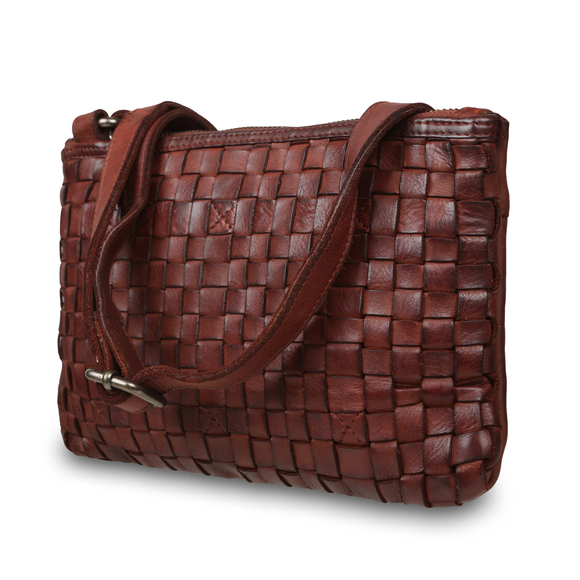 Женская сумка Ashwood Leather D-70 Cognac. Вид сбоку