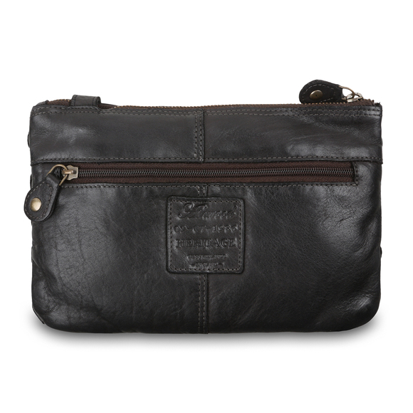 Женская сумка Ashwood Leather D-70 Dark Grey. Вид сзади