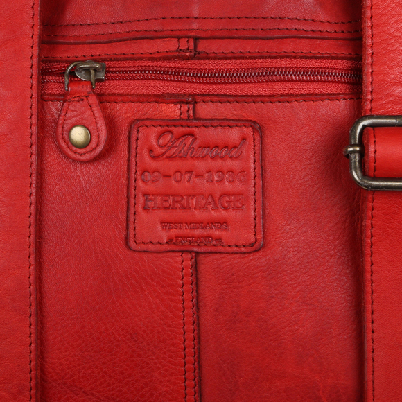 Рюкзак Ashwood Leather D-74 Red изготовлен из натуральной кожи
