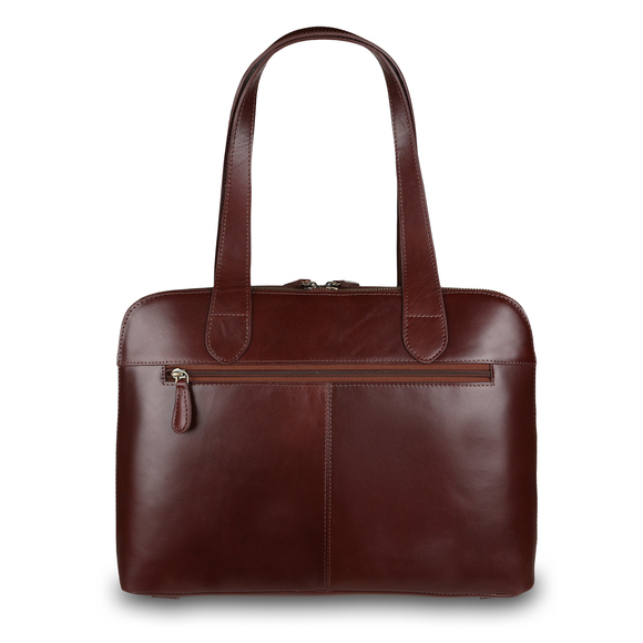 Женская сумка Ashwood Leather V-22 Chestnut. Вид сзади