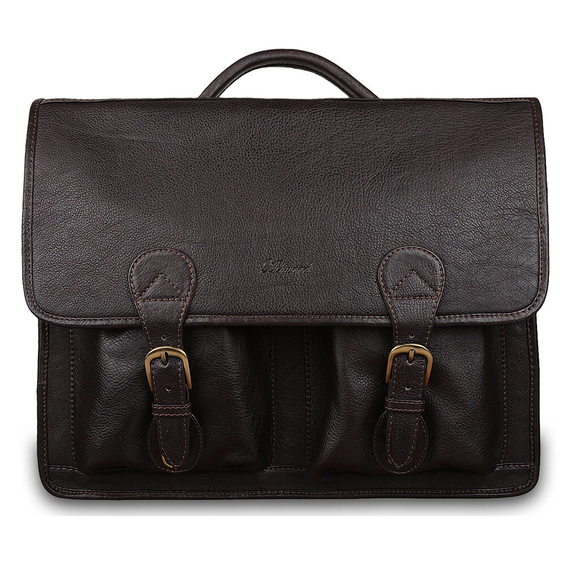 Портфель Ashwood leather 8190 Dark Brown