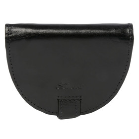 Кожаная монетница Ashwood Leather 1293VT Black вид спереди 