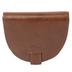Кожаная монетница Ashwood Leather 1293VT Tan вид спереди 