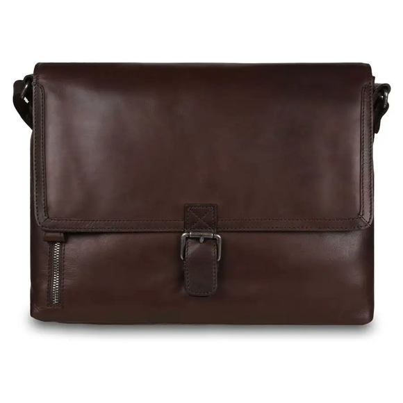 Сумка Ashwood Leather W-74 Brown. Вид спереди