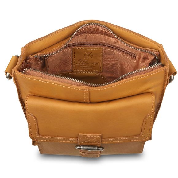 Сумка Ashwood Leather W-72 Tan изготовлена из натуральной кожи