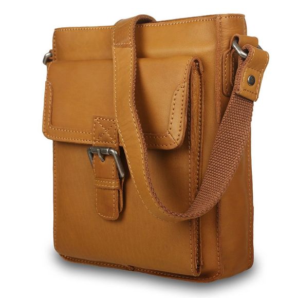 Сумка Ashwood Leather W-72 Tan. Вид сбоку