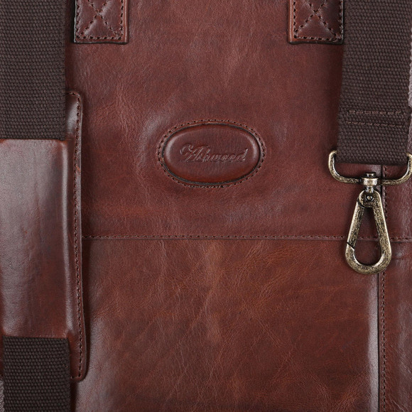 Портплед Ashwood Leather 8145 Brown. Логотип
