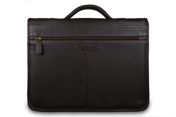 Портфель Ashwood leather 8190 Dark Brown