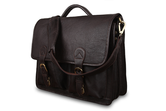 Портфель Ashwood leather 8190 Dark Brown