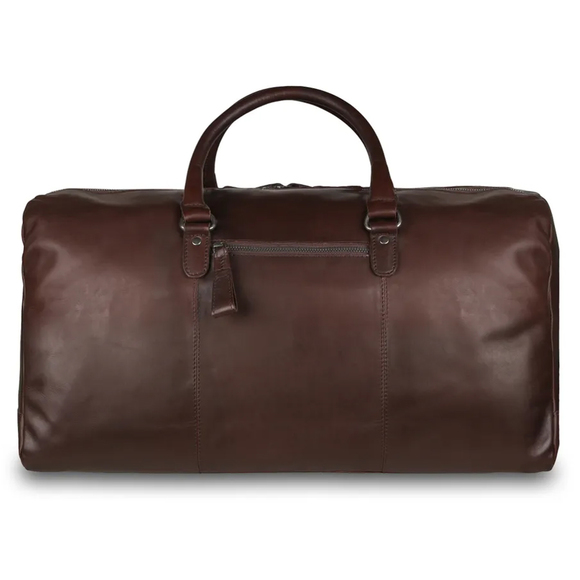 Кожаная дорожная сумка Ashwood Leather W-76 Brown. Вид сзади