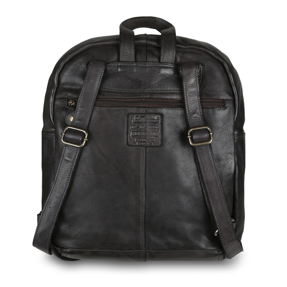 Рюкзак Ashwood Leather D-74 Dark Grey. Вид сзади