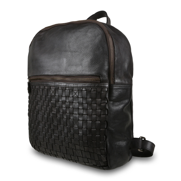 Рюкзак Ashwood Leather D-74 Dark Grey. Вид сбоку