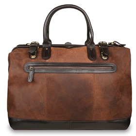Кожаная сумка Ashwood Leather Dr.Bag Oily Brown вид спереди