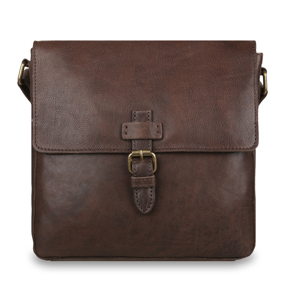 Кожаная сумка Ashwood Leather Dean Brown вид спереди