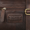 Кожаная сумка Ashwood Leather Dom Brown вид фурнитуры