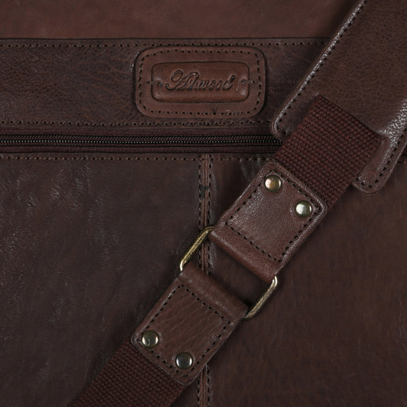 Сумка Ashwood Leather Pedro Mist Brown. Плечевой ремень
