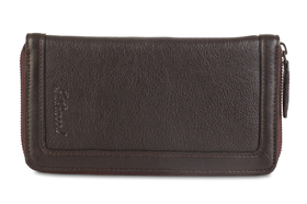 Мужской клатч Ashwood Leather Travel wallet Dark Brown