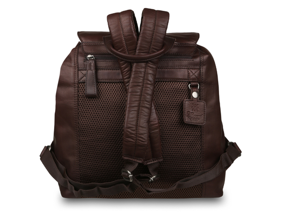Рюкзак Ashwood Leather W-70 Brown. Вид сзади