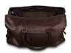 Кожаная дорожная сумка Ashwood Leather W-76 Brown. Вид сверху