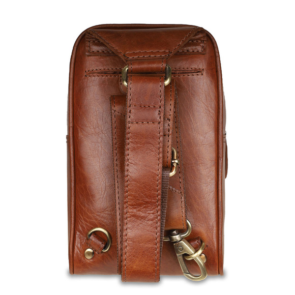 Рюкзак на одной лямке Ashwood Leather T-75 Honey. Вид сзади