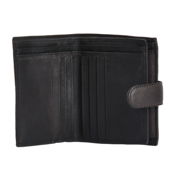 Бумажник Ashwood Leather 1776 Brown. Внутренние отделения