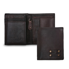 Бумажник Ashwood Leather 1779 Brown. Вид c разворотом
