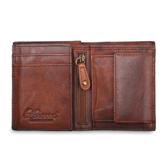 Бумажник Ashwood Leather 1779 Rust. Внутренние отделения