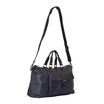 Кожаная дорожная сумка Ashwood Leather 1337 Navy. Вид сбоку