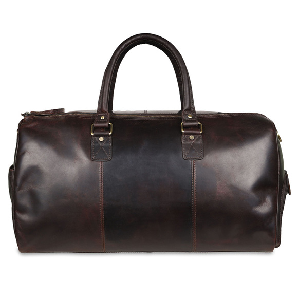 Кожаная дорожная сумка Ashwood Leather K-48 Brown