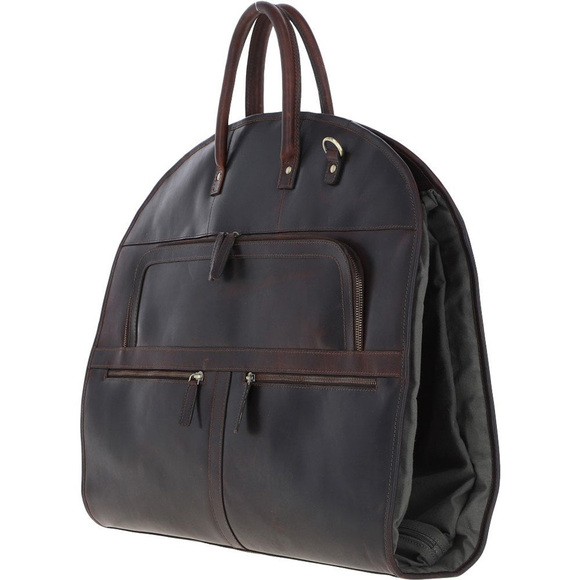 Кожаный портплед Ashwood Leather K-50 Brown вид сбоку