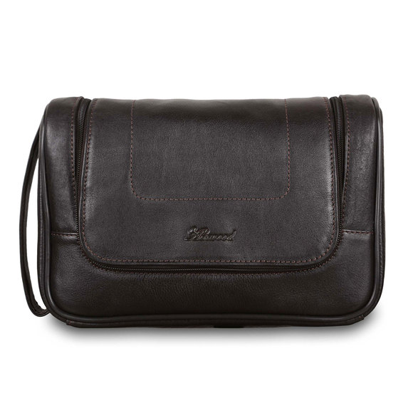 Кожаный несессер Ashwood Leather 89145 Dark Brown