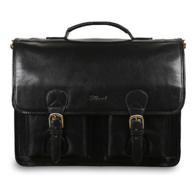 Кожаный портфель Ashwood Leather 8190 Black