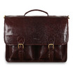 Кожаный портфель Ashwood Leather 8190 Cognac