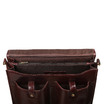 Кожаный портфель Ashwood Leather 8190 Cognac. Внутреннее отделение