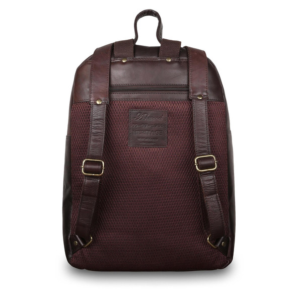 Кожаный рюкзак Ashwood Leather 1331 Brown. Вид сзади