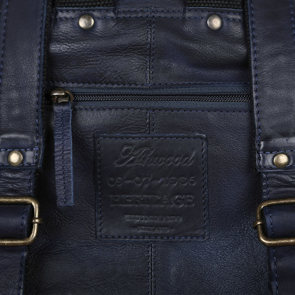 Кожаный Рюкзак Ashwood Leather 1331 Navy.Логотип 