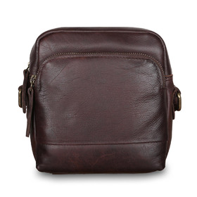 Кожаная сумка Ashwood Leather 1332 Brown. Вид спереди
