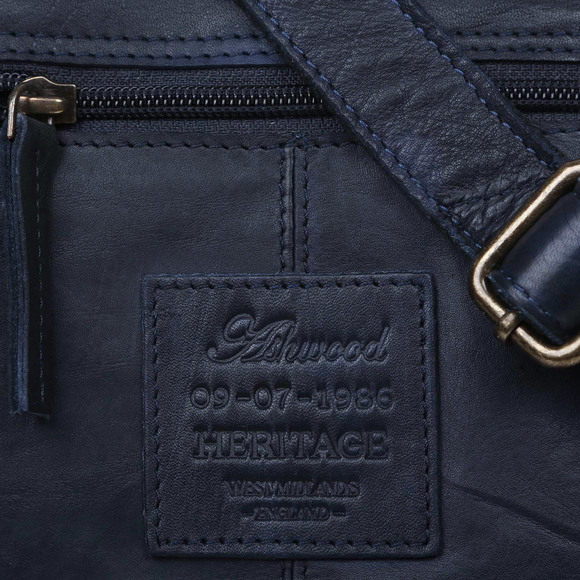 Сумка Ashwood Leather 1332 Navy. Плечевой ремень