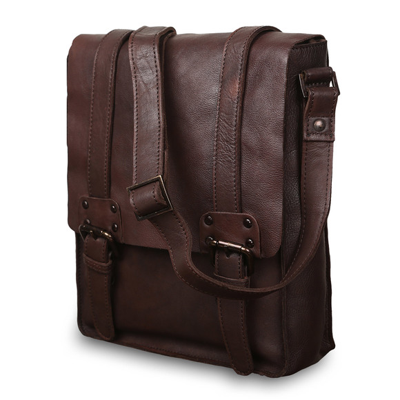 Сумка Ashwood Leather 7995 Brown. Вид сбоку