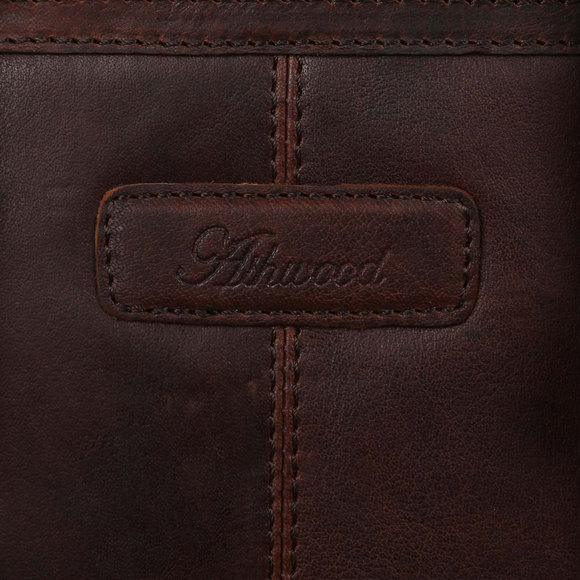 Сумка Ashwood Leather G-33 Brandy изготовлена из натуральной кожи